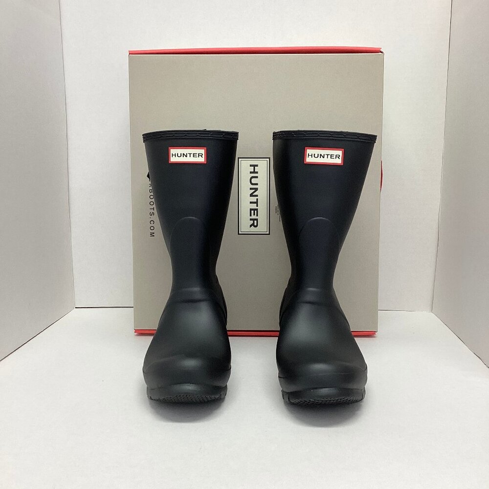 Hunter Women's Original Back Adjustable Short Boots in Size 8, WFS1013RMA-BLK(4)